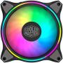 Cooler Master Master Fan MF120 Halo Duo-Ring Addressable RGB Lighting 120mm 3 Pack with Independently-Controlled LEDS, Absorbing Rubber Pads, PWM Static Pressure for Computer Case & Liquid Radiator