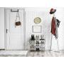 Seville Classics 3-Tier Expandable 24-Pair Shoe Rack Non-Slip Metal Freestanding Closet, Entryway, Bedroom Footwear Organizer, Chrome Poles