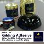 Gilding Adhesive 120ml, Professional Quality, Water Based Gold Leaf Sheets Size