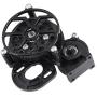 RC Car Transmission Gearbox with Gear, Metal RC Transmission Gear Box for Axial SCX10 RC Crawler Car Replacement Upgrade Part Accessory