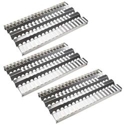 Hisencn 3Pack Grill Replacement Parts Stainless Steel Heat Plate, Heat Shield, Deflector, Burner Cover Replacement for Select DCS 27, 27DBQ, 36, 36DBQ, 48DBQ Gas Grill Models (18 5/8'' x 9 7/8'')