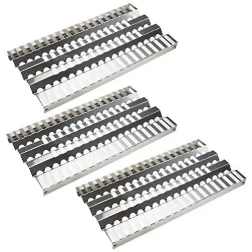Hisencn 3Pack Grill Replacement Parts Stainless Steel Heat Plate, Heat Shield, Deflector, Burner Cover Replacement for Select DCS 27, 27DBQ, 36, 36DBQ, 48DBQ Gas Grill Models (18 5/8'' x 9 7/8'') Hisencn 3Pack Grill Replacement Parts Stainless Steel Heat Plate, Heat Shield, Deflector, Burner Cover Replacement for Select DCS 27, 27DBQ, 36, 36DBQ, 48DBQ Gas Grill Models (18 5/8'' x 9 7/8'')