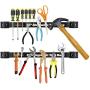 Vanitek 4 Heavy-Duty 12'' Magnetic Tool Holder Racks | Super Strong Metal Magnet Storage Tool Organizer Bars Set | Great for Garage/Workshops (Mounting Screws Included)