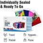 WeCare Kids Disposable Face Masks, 50 Pack Variety Colors, Individually Wrapped