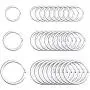 Flat Key Rings Key Chain Metal Split Ring 30pcs (Round 3/4 Inch, 1 Inch and 1.25 Inch Diameter), for Home Car Keys Organization, Lead Free Nickel Plated Silver Flat Key Rings Key Chain Metal Split Ring 30pcs (Round 3/4 Inch, 1 Inch and 1.25 Inch Diameter), for Home Car Keys Organization, Lead Free Nickel Plated Silver