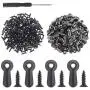 Powlankou 100 Pieces Frame Picture Turn Button and 100 Pieces Screws for Hanging Pictures, Black Powlankou 100 Pieces Frame Picture Turn Button and 100 Pieces Screws for Hanging Pictures, Black