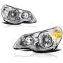 VIPMOTOZ For 2007-2010 Chrysler Sebring Headlights - Metallic Chrome Housing, Driver and Passenger Side VIPMOTOZ For 2007-2010 Chrysler Sebring Headlights - Metallic Chrome Housing, Driver and Passenger Side