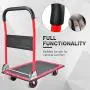 Push Cart Dolly by Wellmax, Moving Platform Hand Truck, Foldable for Easy Storage and 360 Degree Swivel Wheels with 660lb Weight Capacity, Red Color Push Cart Dolly by Wellmax, Moving Platform Hand Truck, Foldable for Easy Storage and 360 Degree Swivel Wheels with 660lb Weight Capacity, Red Color