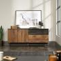 Sauder Boulevard Café Credenza, For TVs up to 60'', Black finish