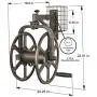 Liberty Garden 712 Single Arm Navigator Multi-Directional Garden Hose Reel, Holds 125-Feet of, 5/8-Inch, Bronze Liberty Garden 712 Single Arm Navigator Multi-Directional Garden Hose Reel, Holds 125-Feet of, 5/8-Inch, Bronze
