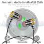 [2Pack] Earphones,in-Ear Earbuds Headphones Wired Headphone Metal Noise Cancelling Stereo Heave Bass with Mic and Remote for Phones,Samsung Galaxy,MP3 Players and All 3.5mm Music Device