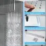 Ceiling Mounted Shower System-Polished Chrome Shower Combo Set with 12 Inches Square Rain Shower Head, Handheld and Shower Faucet Rough-in Mixer Valve and Trim