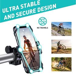 VICSEED Metal Bike Phone Mount Ultra Stable & Anti Shake Motorcycle Phone Mount Cell Phone Holder for Bike Bicycle ATV Mountain Handlebars Fit for iPhone 11 12 Pro Max Galaxy S21 S20 All Mobile Phone