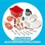 Step2 Best Chefs Kitchen Playset | Kids Play Kitchen with 25-Pc Toy Accessories Set, Real Lights & Sounds, Multicolor