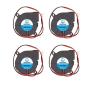 WINSINN 50mm Blower Fan 12V 5015 Hydraulic Bearing 50x15mm Turbine Turbo - High Speed (Pack of 4Pcs)