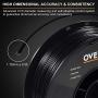 OVERTURE PETG Filament 1.75mm with 3D Build Surface 200 x 200 mm 3D Printer Consumables, 1kg Spool (2.2lbs), Dimensional Accuracy +/- 0.05 mm, Fit Most FDM Printer, Black