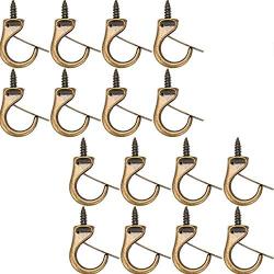 Jetec Metal Cup Hooks Dropped Ceiling Hooks Suspended Ceiling Hooks Screw Loop Hooks Christmas Light Hooks