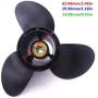 SouthMarine Aluminum Alloy Propeller 9 1/4x11 for Suzuki 9.9HP 15HP Outboard Motor 9 1/4 X 11