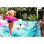 Morpheus 360 Sound Ring Portable Bluetooth Speaker Loud Wireless Waterproof Speaker IPX6 360 Immersive Audio Deep Bass Dual Pairing Rugged/Outdoors/Pool/Hot Tub BT5750RED