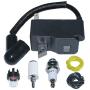 AUMEL 300953003 Ignition Coil Fuel Filter Line Hose Kit For Homelite UT-10514 UT-10518 UT-10517 UT-10520 UT-10516 UP07865 UP07865A UP05851 UP05851A A08676A U08653 PS06156 PS03634 Chainsaw part.