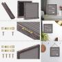 Gelibo Double Sided Letter Board with 750 Precut White & Gold Letters,Months & Days & Extra Cursive Words, Wall & Tabletop Display, Letter Organizer 10x10in