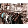 DIY CARTEL Industrial Pipe Wall/Ceiling Mount Clothing & Garment Rack - Hardware ONLY - Perfect Retail Display, Hanging Plants, Organizing, Laundry (48-inch X 12-inch)