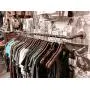 DIY CARTEL Industrial Pipe Wall/Ceiling Mount Clothing & Garment Rack - Hardware ONLY - Perfect Retail Display, Hanging Plants, Organizing, Laundry (48-inch X 12-inch)