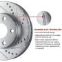 For 1994-2002 Mazda Miata R1 Concepts eLine Front Rear Drill/Slot Brake Rotors Kit + Ceramic Brake Pads