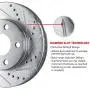 For 1994-2002 Mazda Miata R1 Concepts eLine Front Rear Drill/Slot Brake Rotors Kit + Ceramic Brake Pads For 1994-2002 Mazda Miata R1 Concepts eLine Front Rear Drill/Slot Brake Rotors Kit + Ceramic Brake Pads