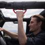 GPCA GP-Grip PRO Grab Handle for Jeep Wrangler JL JT JK Sport Sahara Rubicon Gladiator 4DR/ 2DR 2007-2021 w/ 3'' roll bar. Universal to Driver and Passenger Sides (4 + 2 Pack, Firecracker Red)