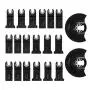 Powerextra 20 Metal Wood Oscillating Multitool Quick Release Saw Blades Fit Fein Porter Cable Black & Decker Bosch Craftsman Ridgid Ryobi Makita Milwaukee Dewalt Rockwell Chicago