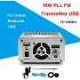 FM Transmitter, 15W FM Radio Transmitter,Fm Transmitter for Church,76~108MHz Wireless Broadcast FM Transmitter with PC Control, Intelligent Broadcast Metal Shell with Antenna for Drive-in Church FM Transmitter, 15W FM Radio Transmitter,Fm Transmitter for Church,76~108MHz Wireless Broadcast FM Transmitter with PC Control, Intelligent Broadcast Metal Shell with Antenna for Drive-in Church