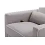 DaVinci Piper Upholstered Recliner and Swivel Glider in Grey with Cream Piping, Greenguard Gold Certified