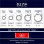 60Pcs Multi-Purpose Metal O Ring Non-Welded Rounde Ring for Macrame, Camping Belt, Dog Leashes, Hardware, Bags and More Craft Project - 13mm, 16mm,19mm, 26mm, 32mm