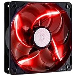 Cooler Master SickleFlow 120 - Sleeve Bearing 120mm 3-Pin LED Silent Fan for Computer Cases, CPU Coolers, and Radiators - Red