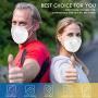 KN95 Face Mask 50Pcs, Included on FDA EUA List, 5 Layer Design Cup Dust Safety Masks, Breathable Protection Masks Against PM2.5 Dust Bulk for Adult, Men, Women, Indoor, Outdoor Use, White