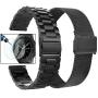 Valkit Compatible with Samsung Galaxy Watch 42mm/Galaxy Watch 3 41mm/Active 2 40mm 44mm Watch Band, 2 Pack 20mm Stainless Steel Solid Wristbands for Galaxy Watch 3 41mm/Garmin Vivoactive 3/Ticwatch E