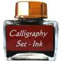 KenTaur Calligraphy Quill Pen Set (CS-0201) - Dip Pen with Black Turkey Feather, 6 Stainless Steel Nib, and European Ink. Great for Beginner/Enthusiast