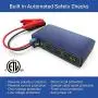 HALO Bolt 58830 mWh Portable Phone Laptop Charger Car Jump Starter with AC Outlet and Car Charger - Blue Graphite