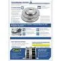 Callahan CDS02282 FRONT 279.8mm + REAR 264.5mm D/S 5 Lug [4] Rotors + Brake Pads + Clips [fit 2014-2016 Mazda 3]