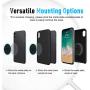 VOLPORT Mount Metal Plate, 6 Pack Metallic Plates with Adhesive Replacement for Car Magnetic Phone Mount Cradle-Less Holder Magnet Mount Phone Case Disc Sticker -2 Rectangle & 4 Round Black iPhone 12