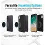 VOLPORT Mount Metal Plate, 6 Pack Metallic Plates with Adhesive Replacement for Car Magnetic Phone Mount Cradle-Less Holder Magnet Mount Phone Case Disc Sticker -2 Rectangle & 4 Round Black iPhone 12