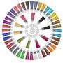 Paxcoo Tassels for Jewelry Making, 50pcs Leather Tassel Keychain Charms Bulk with 50pcs Jump Rings for Bracelets, Acrylic Key Chain Blanks and Craft Supplies
