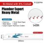 EZARC Reciprocating Saw Blade Bi-Metal Cobalt Sabre Saw Blades for Heavy Metal Cutting 12-Inch 14TPI R1226PM+ (5-Pack)