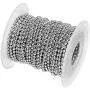 Tiparts 30 Feet Stainless Steel Ball Chains Necklace with 20pcs Connectors Clasps,Silver Bead Chain Sets (Chain Width 2.4mm+20pcs connectors) Tiparts 30 Feet Stainless Steel Ball Chains Necklace with 20pcs Connectors Clasps,Silver Bead Chain Sets (Chain Width 2.4mm+20pcs connectors)