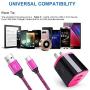 USB Type C Charger, AndHot 2-Port Wall Charger Power Adapter + 6ft Fast Charge USB C Cable Replacement for Samsung Galaxy S20 FE Note 20 10 9 S10 S10E S9 A50 A51 A10E A20 A30 A60 A70 A01 A11 A21 A71