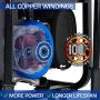 DuroMax XP12000EH Generator-12000 Watt Gas or Propane Powered Home Back Up & RV Ready, 50 State Approved Dual Fuel Electric Start Portable Generator, Black and Blue