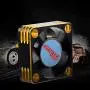 RC Car Cooling Fan, 28000RPM Heat Dissipation Metal Cooling Fan Remote Control Model Car Accessory Part for 540 Brushless Motor(Gold + Black)