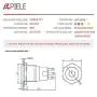 APIELE 19mm Latching Push Button Switch 3/4'' 12V DC Power Symbol LED with Socket Plug 1NO1NC SPDT ON/Off( Blue) APIELE 19mm Latching Push Button Switch 3/4'' 12V DC Power Symbol LED with Socket Plug 1NO1NC SPDT ON/Off( Blue)