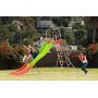 Outdoor Play Set Kids Slide: 10 ft Freestanding Climber, Swingsets, Playground Jungle Gyms Kids Love – Above Ground Pool Slide for Summer Backyard